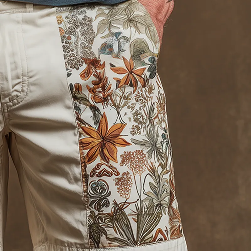 Men's Summer Fashion Printed Cotton Blended Casual Shorts MTA0225G5P sold by Manly product image thumbnail 4