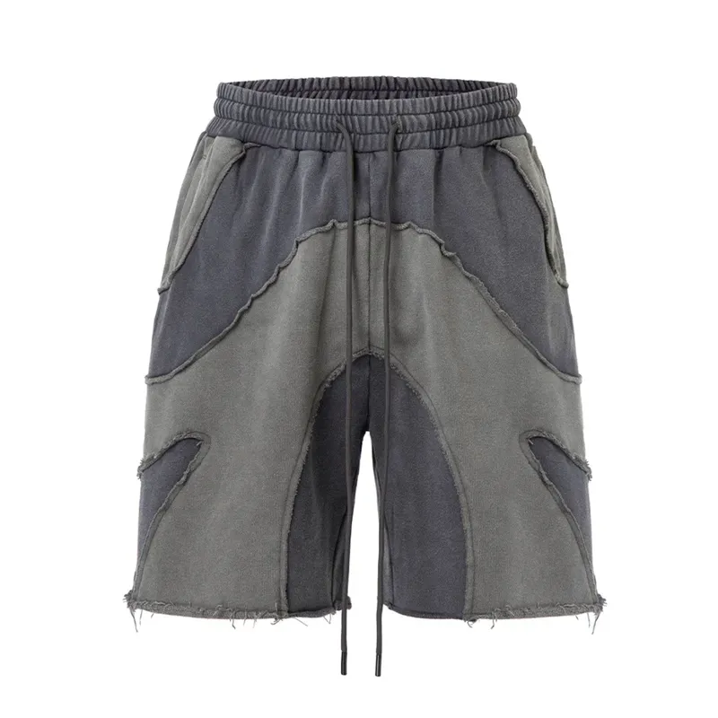 Men's Spring And Summer Fashion Casual Cotton Blended Splicing Elastic Waist Shorts MTA0496G7K sold by Manly product image thumbnail 5