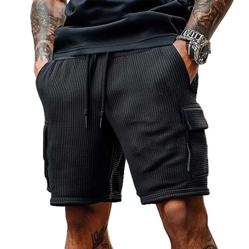 Men's Casual Solid Color Elastic Loose Shorts MTA0498G0X sold by Manly