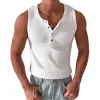 Men's Knitted Slim Fit Crew Neck Tank Top MTA0483G4X sold by Manly