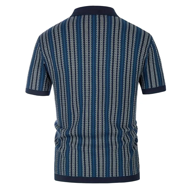 Men's Summer Fashion Knitted Short Sleeve Shirt MTA0788G4P sold by Manly product image thumbnail 4