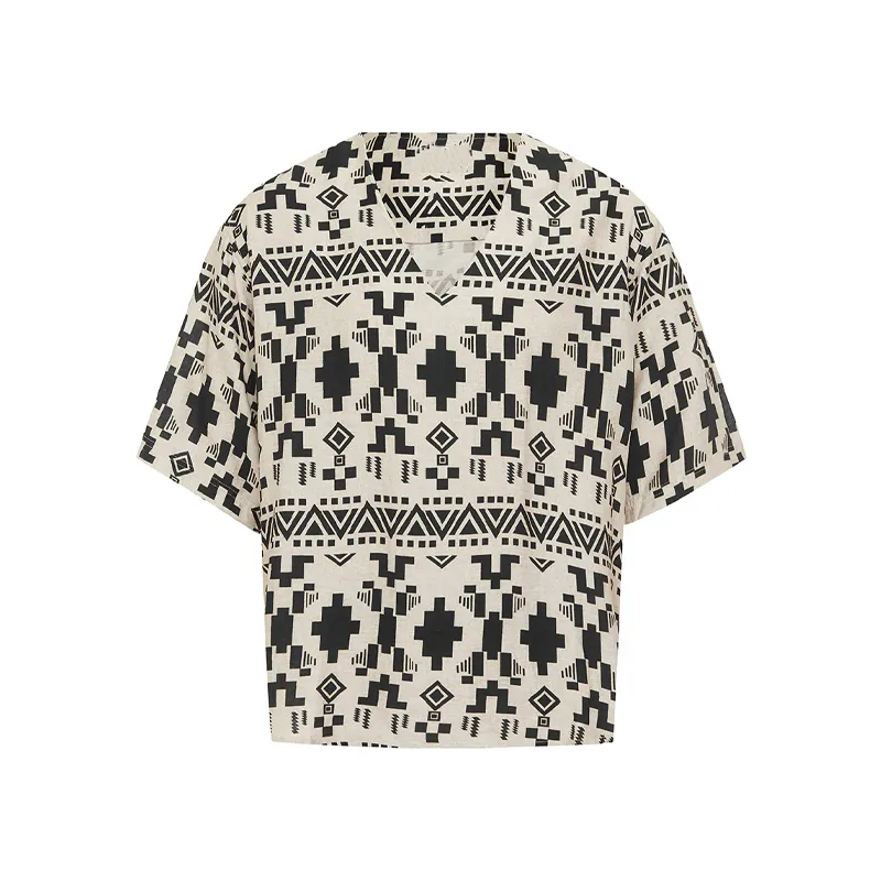 Men's Spring And Summer Fashion Casual Chiffon Printed V-Neck Short Sleeve T-Shirt Shorts Set MTA0954G6K sold by Manly product image thumbnail 5