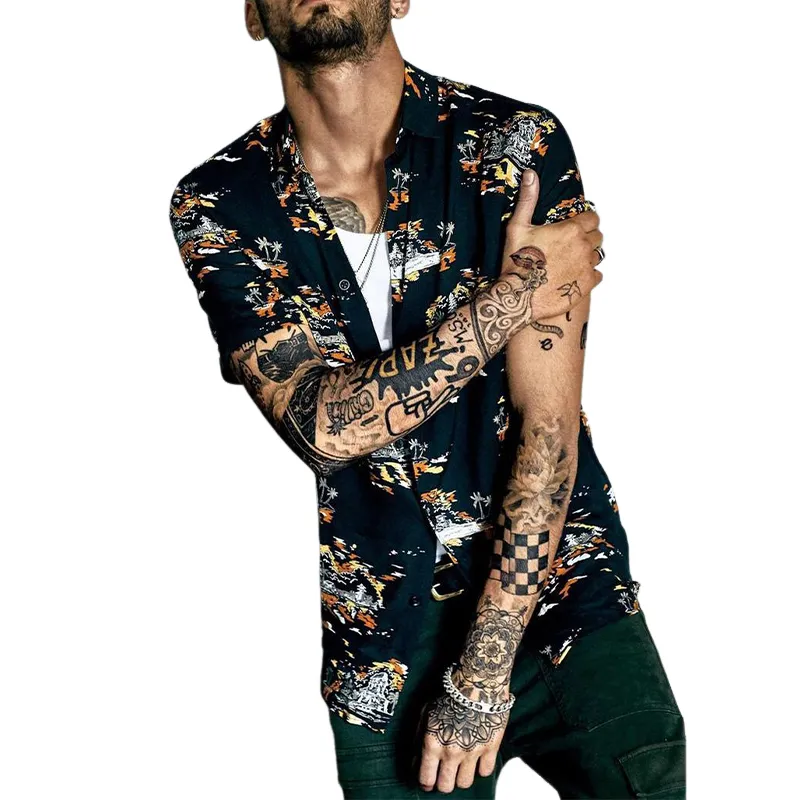 Men's Resort Print Short Sleeve Shirt MTA0852G0X sold by Manly