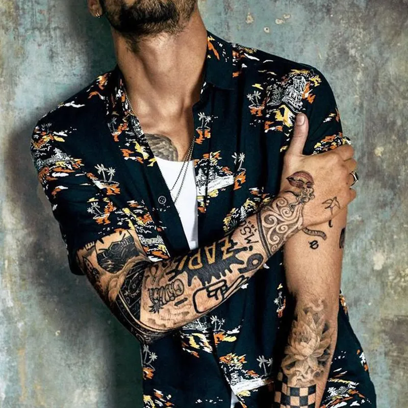 Men's Resort Print Short Sleeve Shirt MTA0852G0X sold by Manly product image thumbnail 2