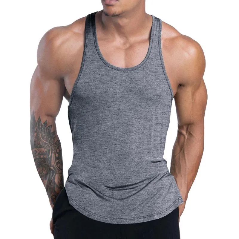 Men's Casual Sports Quick-Drying Racer Tank Top 51657679M sold by Manly