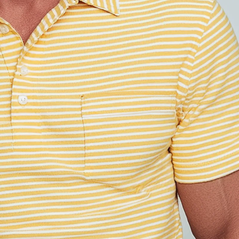 Men's Summer Fashion Striped Cotton Short Sleeve Polo Shirt MTA1153G3P sold by Manly product image thumbnail 3