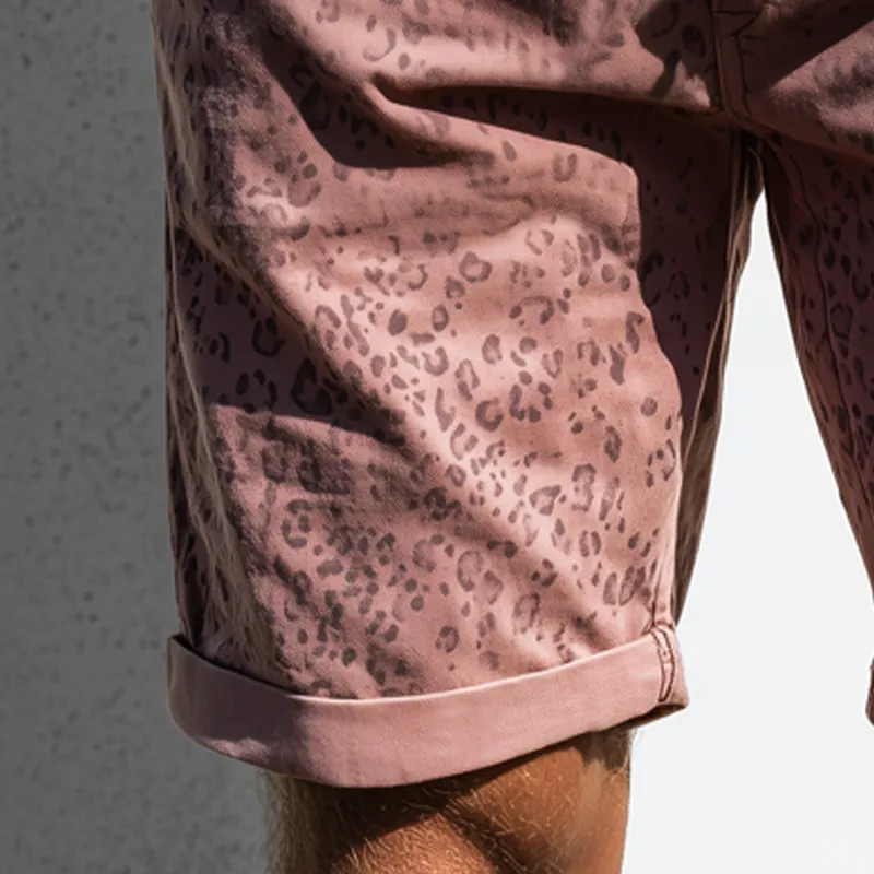 Men's Classic Leopard Print Knee-Length Shorts MTA1015G1U sold by Manly product image thumbnail 5