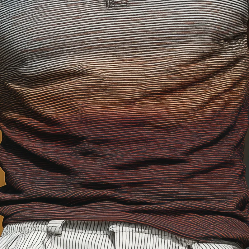 Men's Summer Retro Gradient Print Cotton Blend Henley Collar Tank Top MTA1092G4P sold by Manly product image thumbnail 4