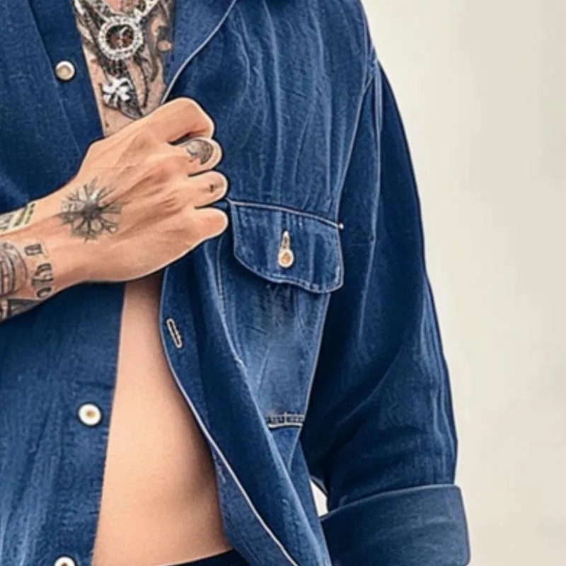 Men's Vintage Casual Pocket Shirt Jacket 43571673TO sold by Manly product image thumbnail 3