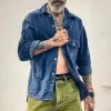 Men's Vintage Casual Pocket Shirt Jacket 43571673TO sold by Manly