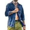 Men's Vintage Casual Pocket Shirt Jacket 43571673TO sold by Manly