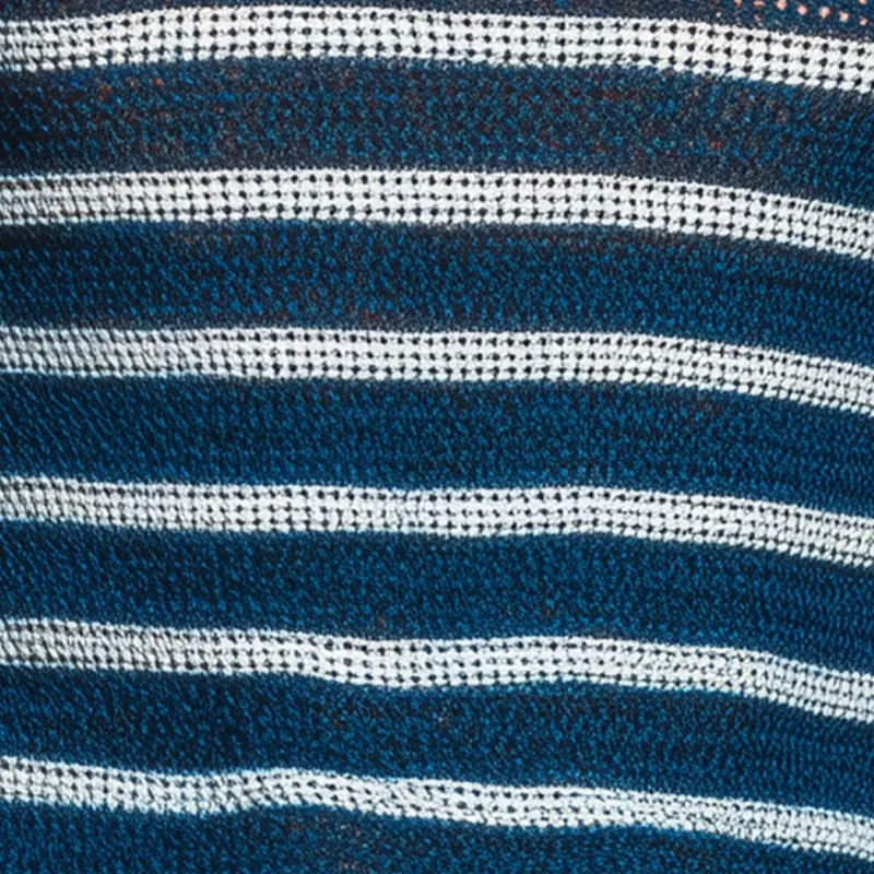 Men's Summer Retro Striped Knitted Hollow Short Sleeve T-Shirt MTA1895G5P sold by Manly product image thumbnail 4