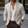 Men's Fashion Notch Lapel Two Buttons Casual Blazer MTA1983G4Z sold by Manly