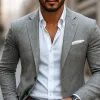 Men's Fashion Notch Lapel Two Buttons Casual Blazer MTA1917G8Z sold by Manly