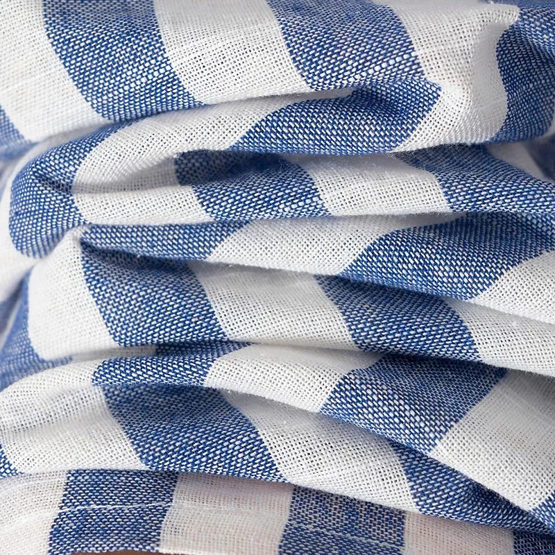 Men's Cotton And Linen Striped Short-sleeved Shirt MTA2106G1X sold by Manly product image thumbnail 5