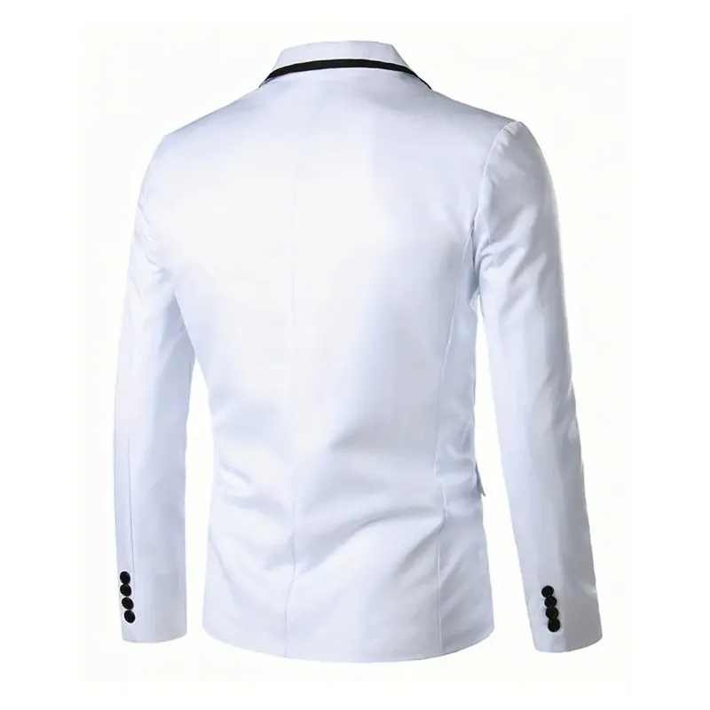 Men's Contrasting Color Casual Single-breasted Blazer MTA2105G0X sold by Manly product image thumbnail 5