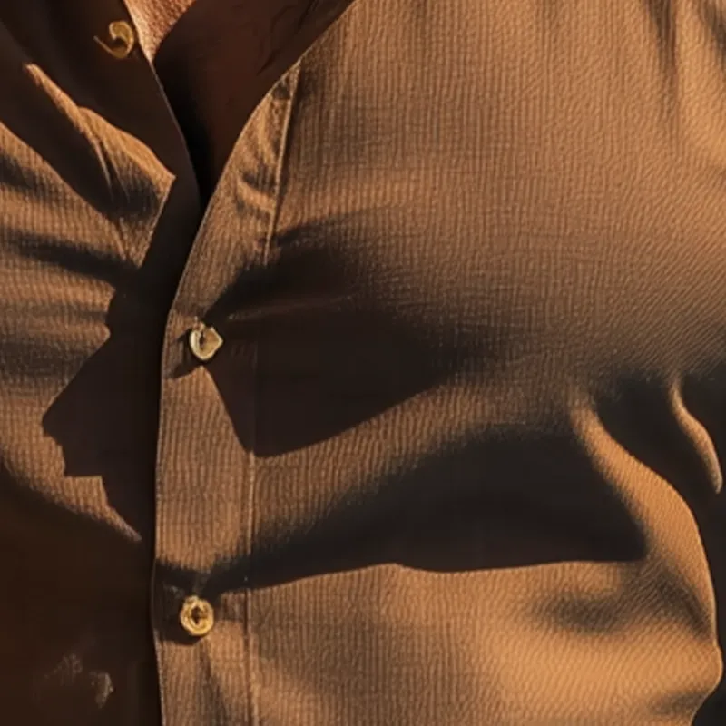 Men's Basic Solid Color Cotton Blend Long Sleeve Shirt MTA2199G8P sold by Manly product image thumbnail 3