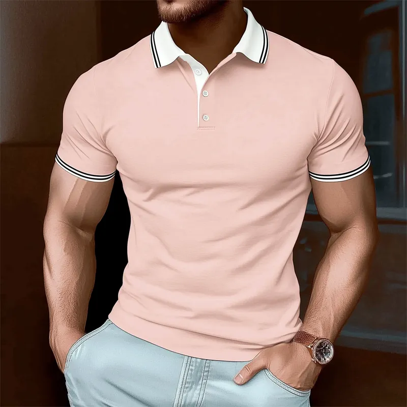 Men's Summer Business Cotton Short Sleeve POLO Shirt MTA2399G6U sold by Manly product image thumbnail 2