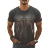 Men's Summer Round Neck Printed Short Sleeve T-Shirt MTA2280G5U sold by Manly