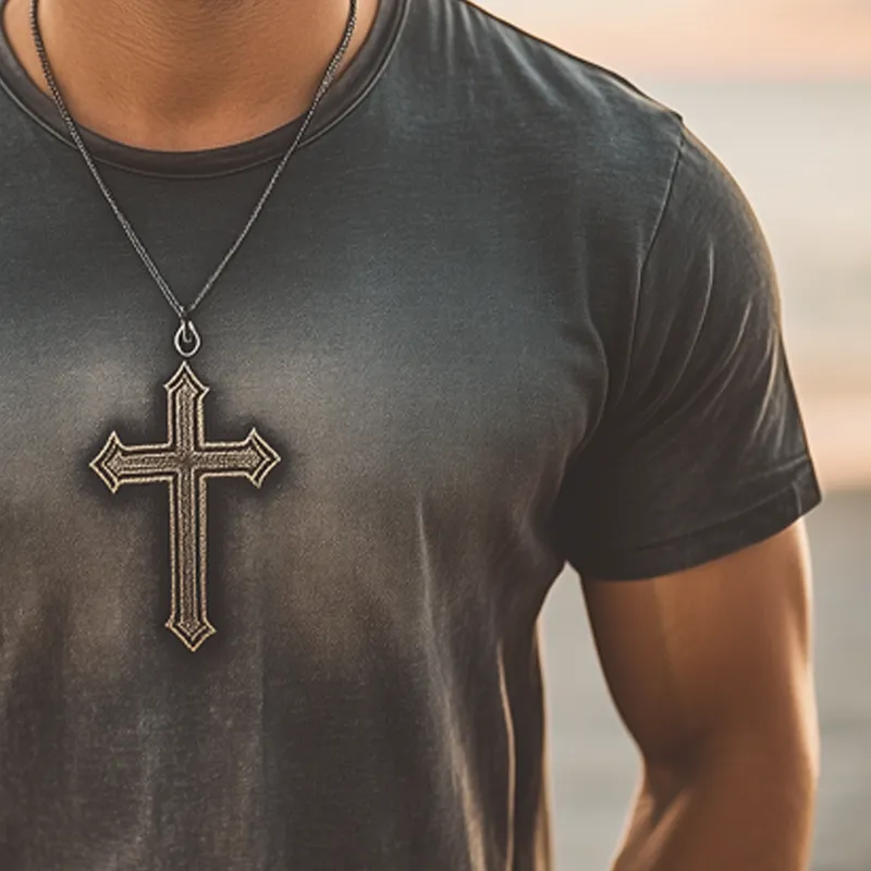 Men's Summer Round Neck Printed Short Sleeve T-Shirt MTA2280G5U sold by Manly product image thumbnail 3