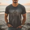 Men's Summer Round Neck Printed Short Sleeve T-Shirt MTA2280G5U sold by Manly