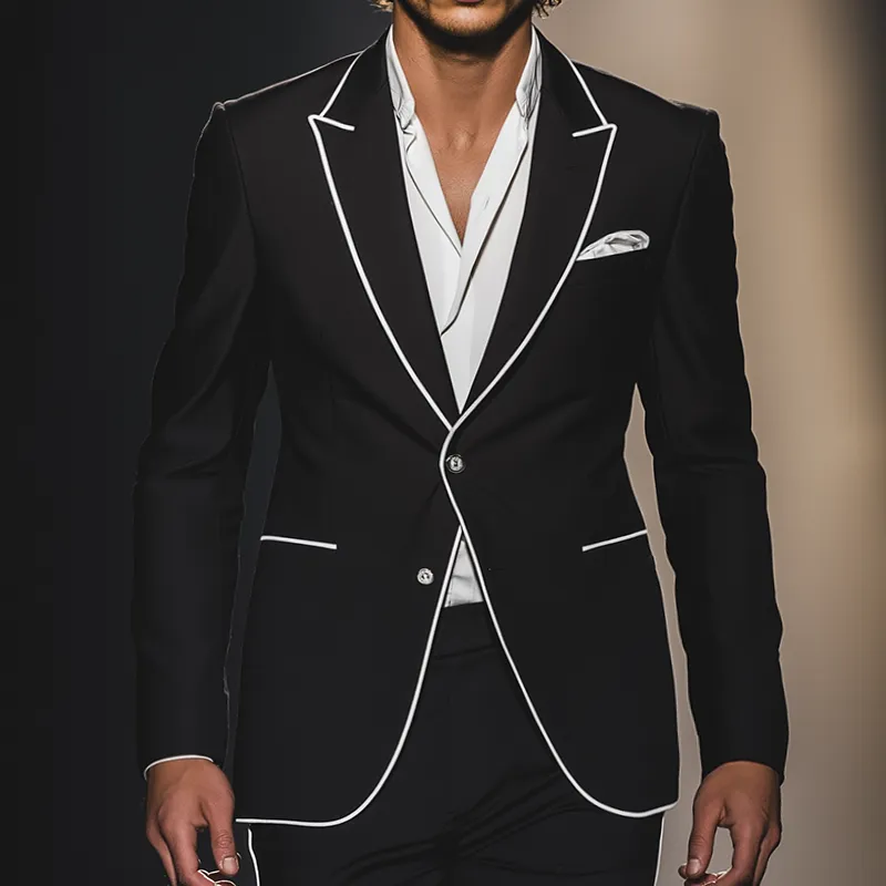 Men's Casual Vintage Business Single Breasted Blazer MTA2169G9TO sold by Manly product image thumbnail 2