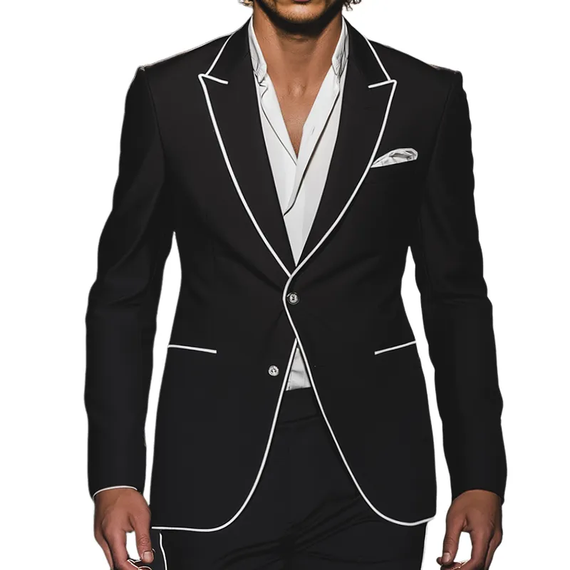 Men's Casual Vintage Business Single Breasted Blazer MTA2169G9TO sold by Manly