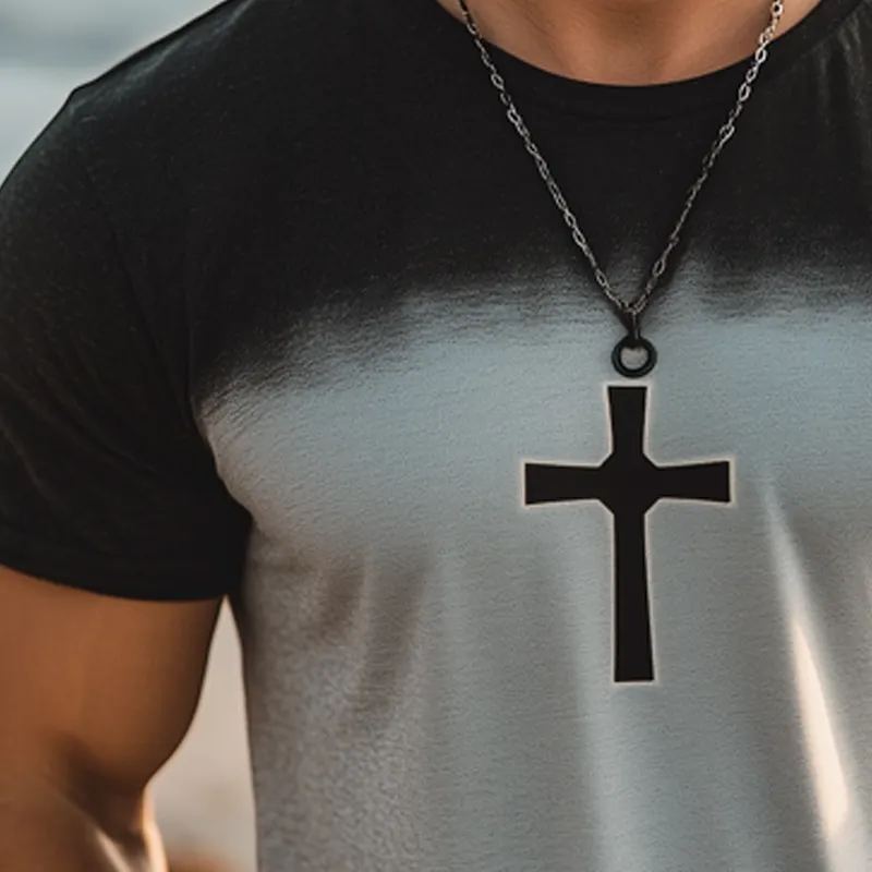 Men's Summer Casual Colorblock Printed Short Sleeve T-Shirt MTA2236G4U sold by Manly product image thumbnail 3