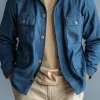 Men's Classic Casual Cotton And Linen Blend Lapel Multi-pocket Long-sleeved Shirt-style Thin Jacket MTA2461G4K sold by Manly