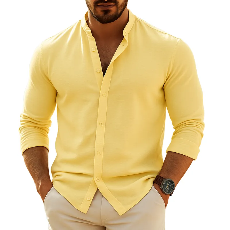 Men's Casual Loose Long Sleeve Shirt MTA2480G7X sold by Manly