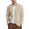 Men's Classic Casual Cotton And Linen Solid Color Single-breasted Two-button Blazer MTA2530G6K sold by Manly