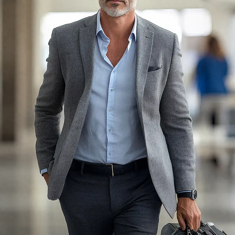 Men's Vintage Casual Single Breasted Blazer MTA2477G0TO sold by Manly product image thumbnail 2