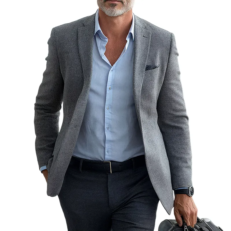 Men's Vintage Casual Single Breasted Blazer MTA2477G0TO sold by Manly