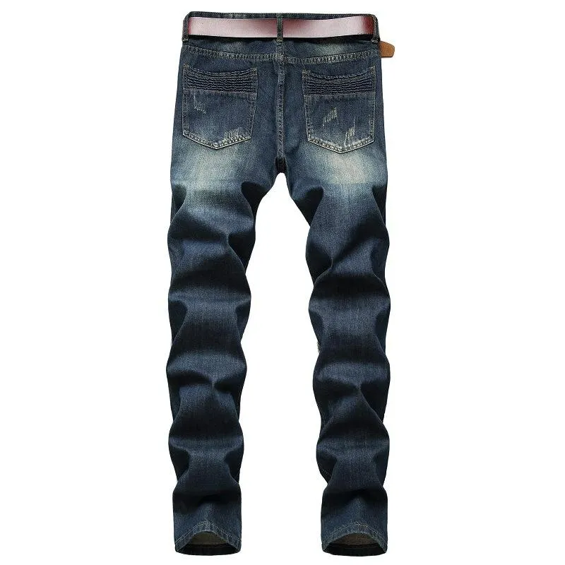 Men's Fashion Distressed Hole Slim Jeans 12404791Z sold by Manly product image thumbnail 2