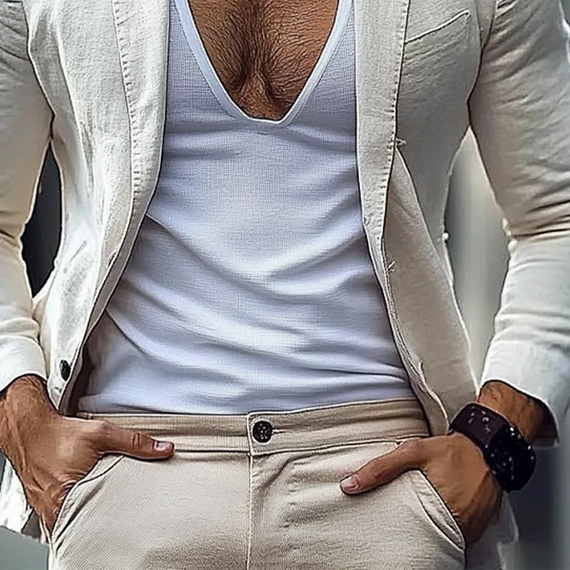 Men's Cotton Casual Single Breasted Blazer MTA2525G0X sold by Manly product image thumbnail 2