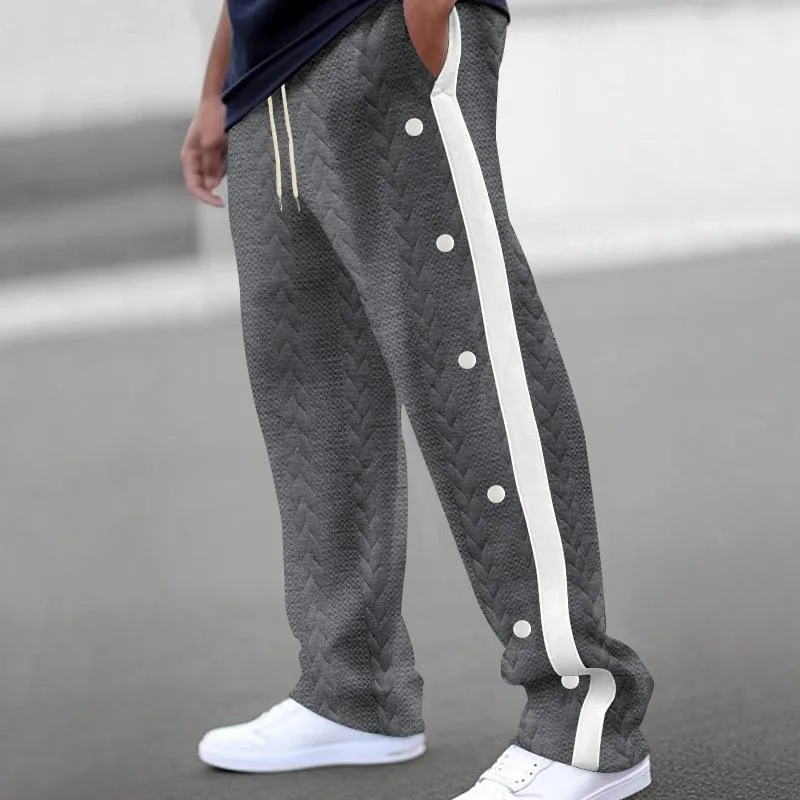 Men's Textured Jacquard Trousers Loose Sweatpants 09302280Y sold by Manly product image thumbnail 5