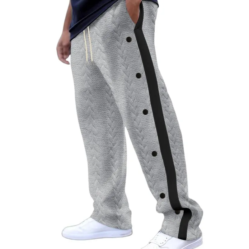 Men's Textured Jacquard Trousers Loose Sweatpants 09302280Y sold by Manly