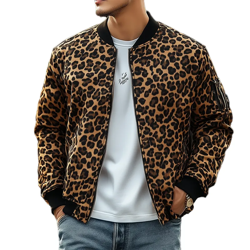 Men's Vintage Leopard Print Jacket MTA3045G4P sold by Manly