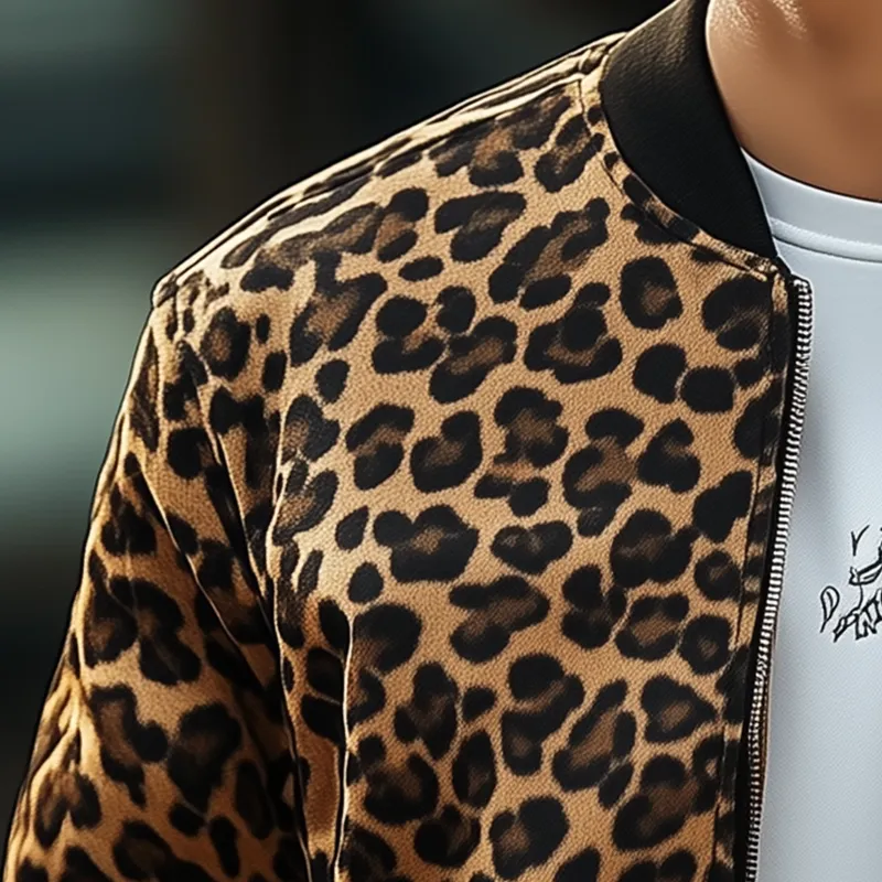 Men's Vintage Leopard Print Jacket MTA3045G4P sold by Manly product image thumbnail 3