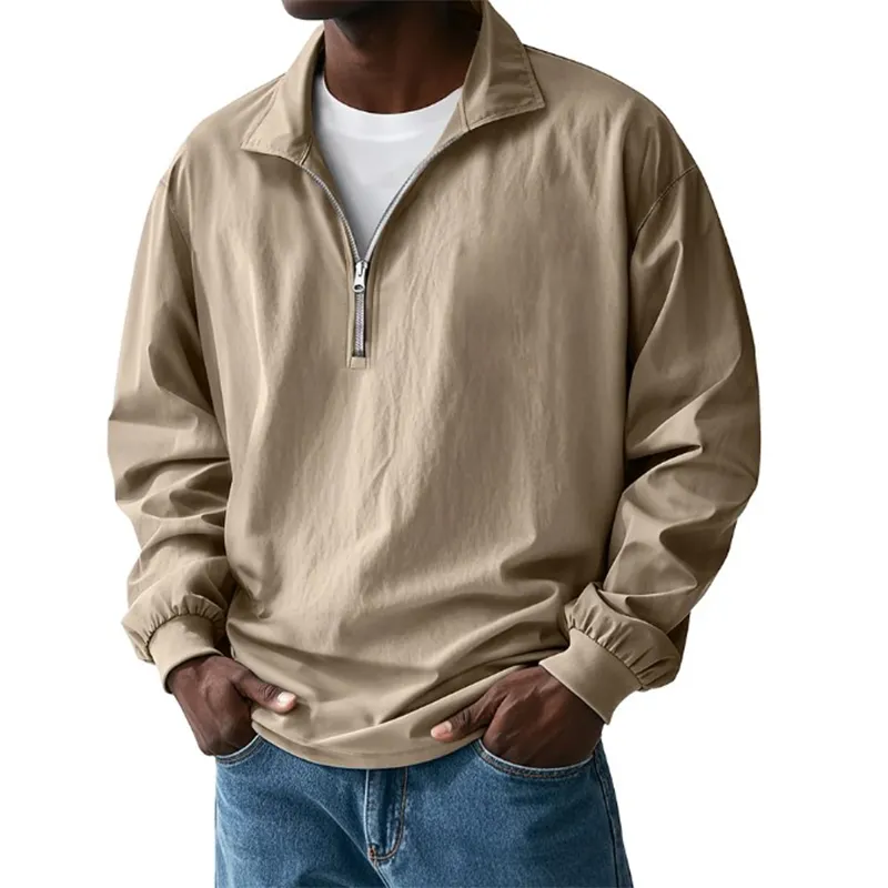 Men's Solid Color Textured Thin Long-Sleeved Jacket MTA3051G7P sold by Manly product image thumbnail 3