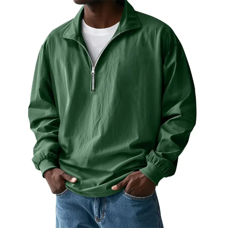 Men's Solid Color Textured Thin Long-Sleeved Jacket MTA3051G7P sold by Manly