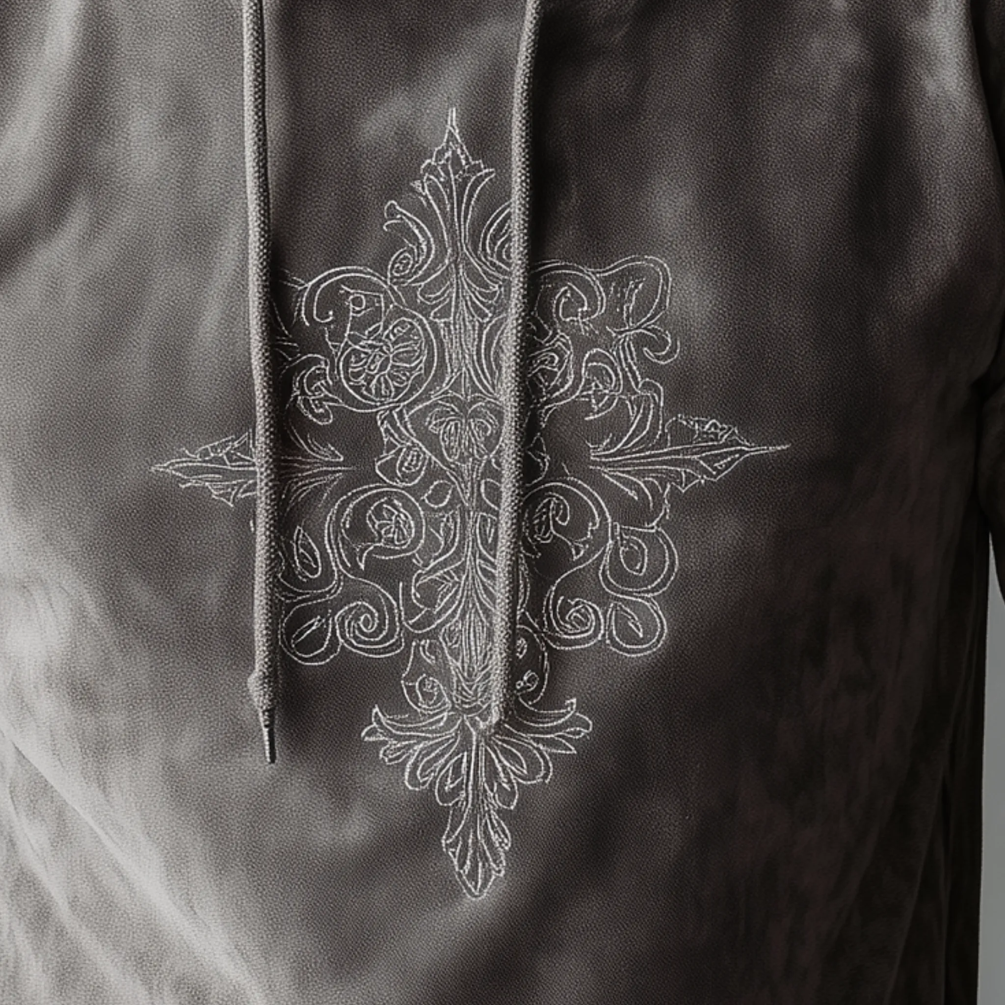 Men's Fashion Casual Thin Suede Embroidered Slim Fit Long Sleeve Hoodie MTA2990G5K sold by Manly product image thumbnail 5