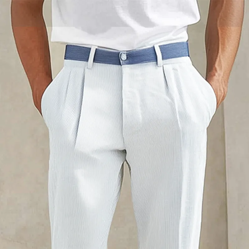 Men's Classic Business Striped Suit Pants MTA2981G3U sold by Manly product image thumbnail 3