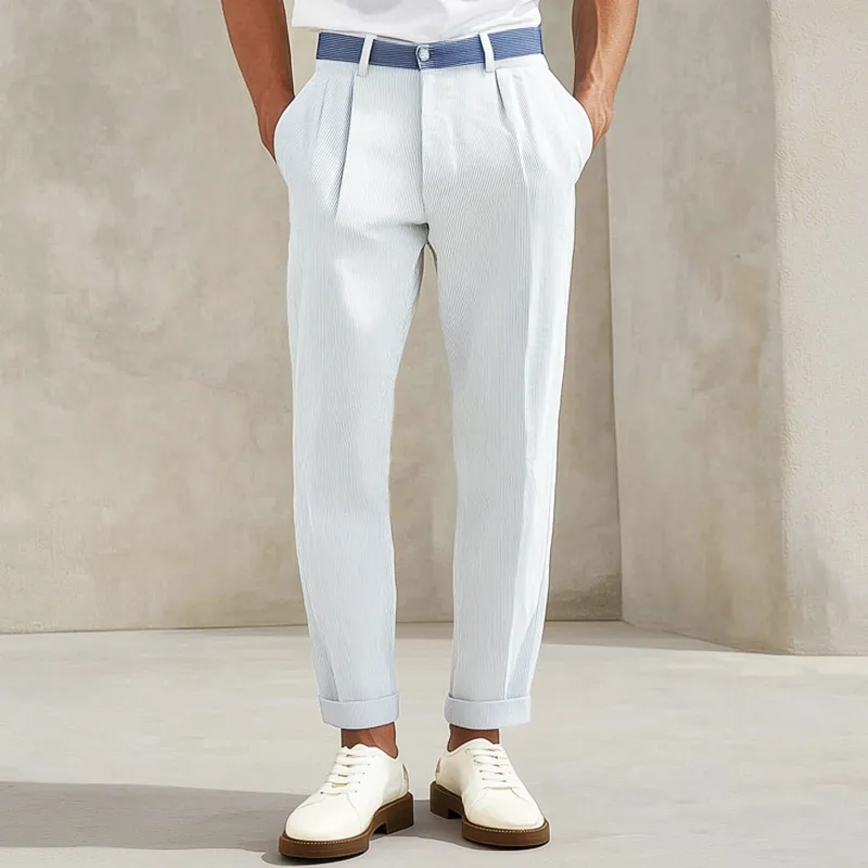 Men's Classic Business Striped Suit Pants MTA2981G3U sold by Manly product image thumbnail 2