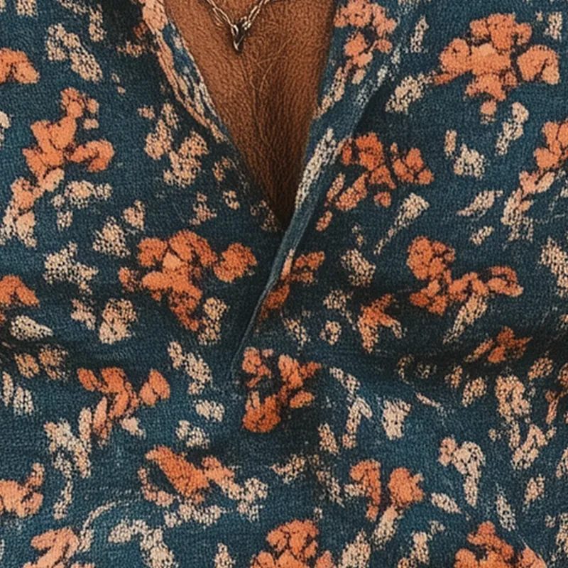 Men's Floral Print Cotton Blend Short Sleeve Shirt MTA2986G3P sold by Manly product image thumbnail 3