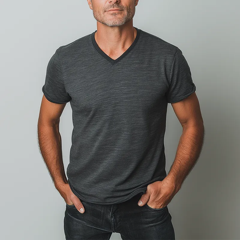 Men's Summer Fashion Cotton Short Sleeve T-Shirt MTA2800G5P sold by Manly product image thumbnail 2