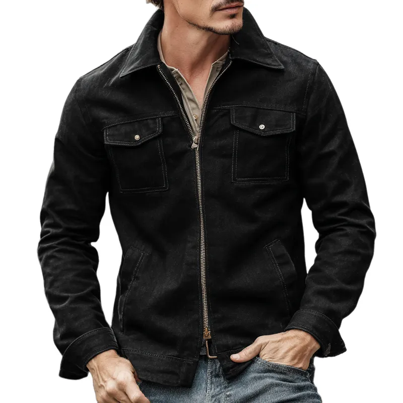 Men's Cotton Multi-pocket Lapel Jacket MTA0247H5X sold by Manly product image thumbnail 3