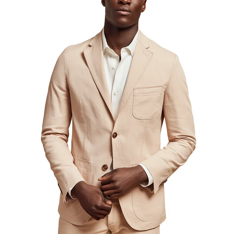 Men's Simple Washed Cotton Suit Jacket MTA0122H3P sold by Manly