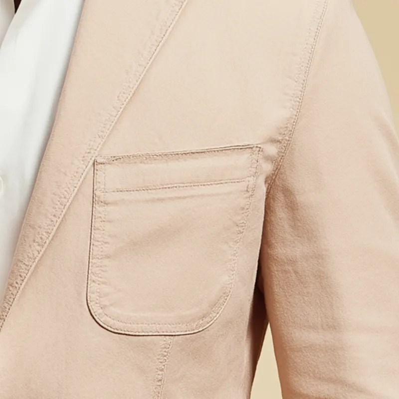 Men's Simple Washed Cotton Suit Jacket MTA0122H3P sold by Manly product image thumbnail 4