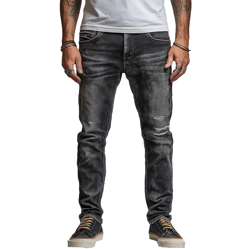 Men's Vintage Washed Ripped Jeans MTA2901G9P sold by Manly
